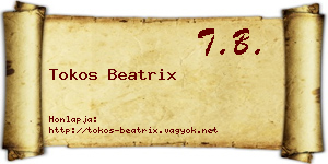 Tokos Beatrix névjegykártya